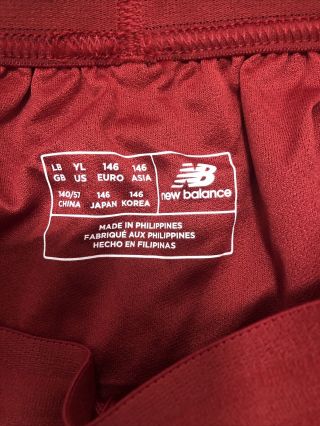 Balance Liverpool LFC Soccer Club Red Shorts Size Youth Large 2017/2018 2