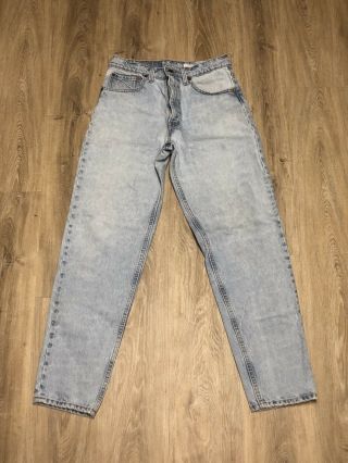 Vintage Made In Usa Levis 550 Red Tab Relaxed Tapered Jeans Size 30/31