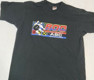 Vtg 800 3 Game Series T Shirt American Bowling Congress Single Stitch Size Xl