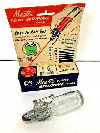 Paint Striper For Decorative Striping Double & Single Line Vintage Tool Rare Htf
