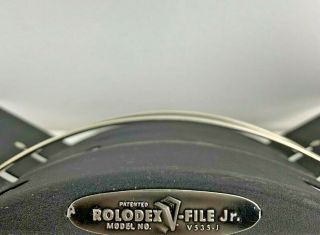 Zephyr American Rolodex V File Jr.  Model V535 - J Grey Steel Vintage Rare 2