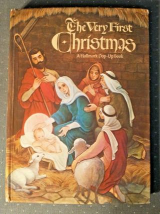 The Very First Christmas Hallmark Pop - Up Book Mary Joseph Jesus Holiday Nativity