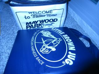 Maywood Park Harness Horse Racing Cooler Bag,  7 Up/dr Pepper/miller Time & Lbj