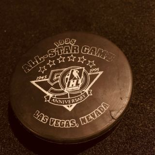 1995 IHL 50TH Anniversary ALL - Star Game Hockey Puck Las Vegas Thunder Nevada 2