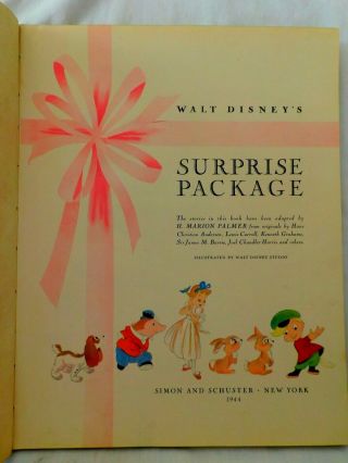 Walt Disney ' s Surprise Package - Giant Golden Book - First Printing 1944 2