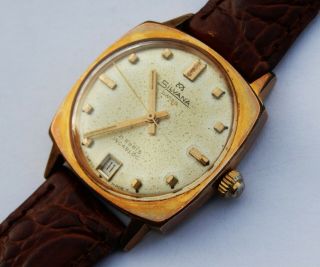 Vintage Gents Swiss Made Gold Plated Silvana 21 Jewels Eta 2600 Watch C1960s