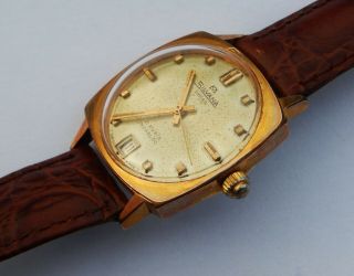Vintage Gents Swiss Made Gold Plated Silvana 21 Jewels Eta 2600 Watch c1960s 3