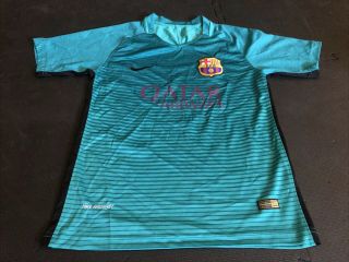 Size Small Barcelona Fc 2016 - 2017 3rd Spain Nike Football Shirt Jersey Camiseta