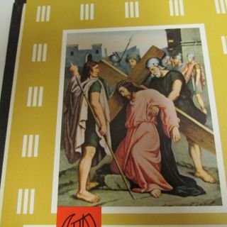 Stations Of The Cross Color Illustrations Lent Catholic Religion Bible Reference
