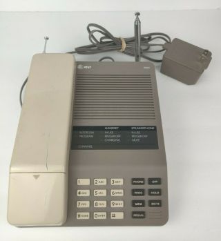 Vintage At&t 5500 Cordless Phone Handset & Speakerphone Base Not As - Is
