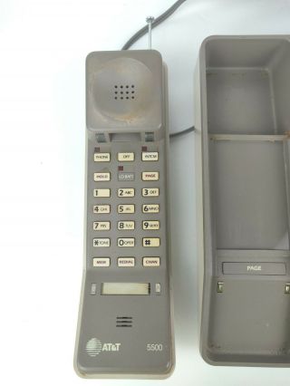 Vintage AT&T 5500 Cordless Phone Handset & Speakerphone Base NOT AS - IS 3
