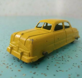 Vintage Yellow Tootsietoy 1949 Ford 4 Door Sedan Diecast Metal Car