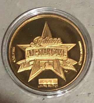 1997 Enviromint Cleveland Indians All Star Game Brass Coin