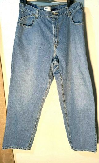Vintage Levis Silver Tab Baggy Mega Wide Leg Jeans Usa Size 38x32