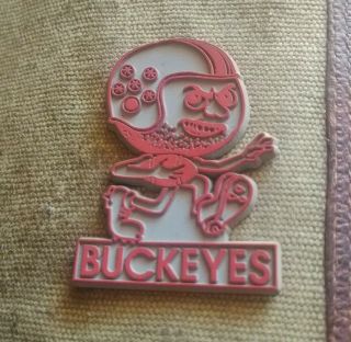 Ncaa Vintage The Ohio State Buckeyes Standing Board College Fridge Rubber Magnet