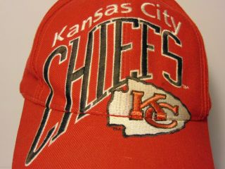 Vintage 1990s KANSAS CITY CHIEFS THE GAME BIG LOGO NFL Snapback Hat Spell Out KC 2