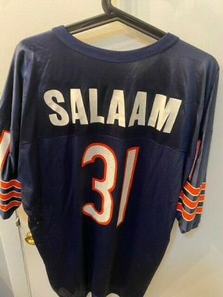 Chicago Bears Rashaan Salaam Jersey Blue 31 - Size 48 - L - Champion