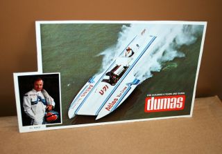 Atlas Van Lines Hydroplane / Bill Muncey Collectible Cardboard Cutout