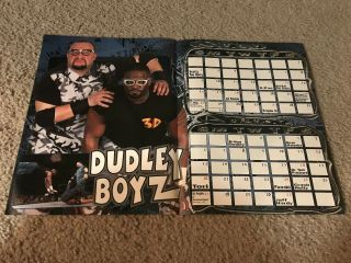 Vintage Wwf The Dudley Boyz Bubba Ray D - Von Centerfold Poster Calendar Month Ecw