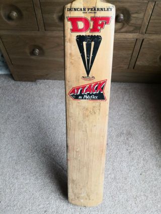 Vintage Duncan Fearnley Attack Ian Botham Cricket Bat 1980s Collectable