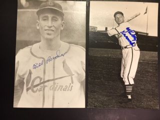Bill Reeder St Louis Cardinals Signed Vintage Postcard 1940s Jsa Pre - Certif