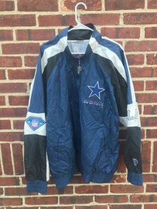 Vintage Pro Player Dallas Cowboys Windbreaker Xl 75th Football 90s Nfl