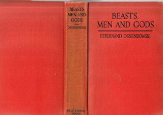 Beast Men And Gods By Ferdinand Ossendowski 1931 Antique Book