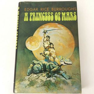 Vintage 1970 Book A Princess Of Mars By Edgar Rice Burroughs With Dust Jacket