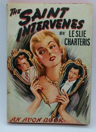 Avon Books 71 The Saint Intervenes By Leslie Charteris 1st 1945 Mystery Vg,