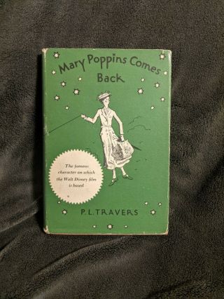 Mary Poppins Comes Back Hc Dj 1964 P.  L.  Travers