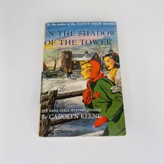Dana Girls Mystery 3 In The Shadow Of The Tower 1934 Hc Book Picture Cover