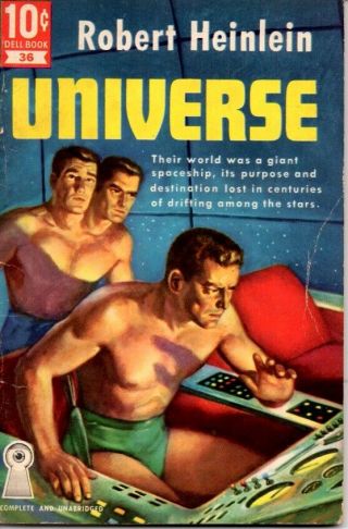 Robert Heinlein " Universe " Science Fiction Paperback By Dell 1951,