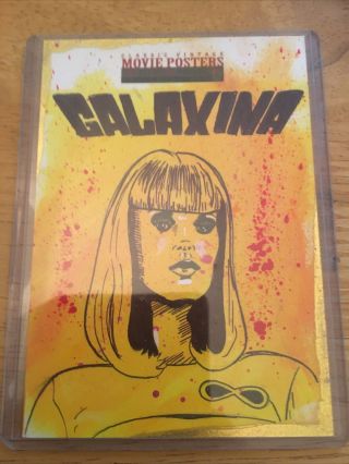 Classic Vintage Movie Posters - Jason Hughes " Galaxina " Sketch Card