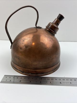 Vintage Paul Revere 1801 Solid Copper & Brass " Whistling " Tea Pot Kettle