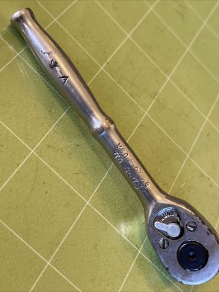 Vintage Snap - On Tools Usa Socket Wrench Gm - 70 - M 1/4 " Drive Midget 4 - 3/8 " Ratchet