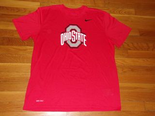 Nike Dri - Fit Ohio State Buckeyes Short Sleeve T - Shirt Mens Xl Cond.