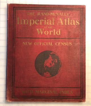 Map Atlas,  Rand - Mcnally Imperial Atlas Of The World