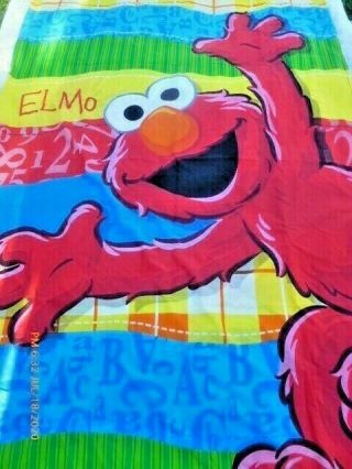 Vtg 2008 Sesame Street Quilt Cover Set Elmo Duvet & Pillow Cover Twin Rare
