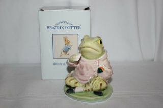 Vintage Beatrix Potter Royal Albert Large Figurine Jeremy Fisher Frog