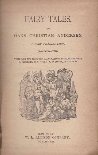 1884 Hans Christian Andersen Fairy Tales 200 Illustrations Harrison Weir & Other