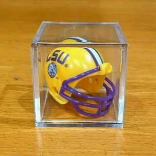 Ncaa Sec Louisiana State Univ.  Tigers Mini Gumball Football Helmet & Display Box