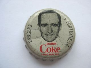 1964/65 Coca Cola - Coke Hockey Bottle Cap - York Rangers - V.  Fonteyne
