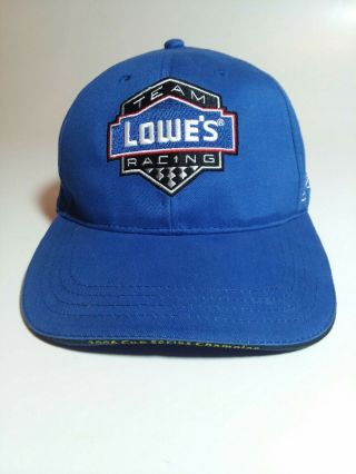 Nascar Team Lowes Racing Jimmie Johnson 48 2006 Cup Series Champion Hat Cap Blue