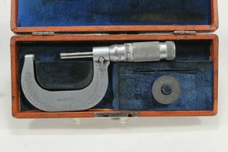 Vintage Brown & Sharpe 20 - 1 Micrometer 1 - 2 " -