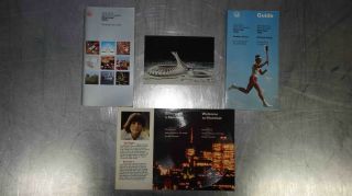 Vintage 1976 Xxi Montreal Olympic Games Souvenir Pack,  Games Guide,  RenÉ Simard
