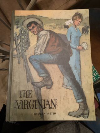 The Virginian By Owen Wister Educator Classic Library Large Hardcover Book