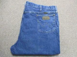 Mens Vintage Wrangler 44 " W 32 " L Regular Straight Cowboy Cut Jeans / Ref A11199