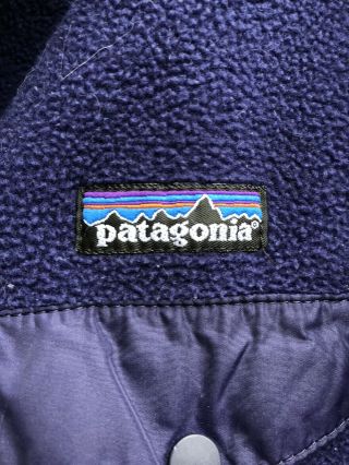 Vintage Patagonia 1/4 Button Fleece Pullover Jacket Mens M Outdoors Hiking 90s 3