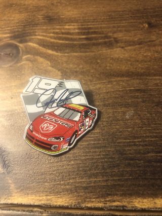 Jeremy Mayfield 19 Dodge Logo Nascar Racing Hat Lapel Pin