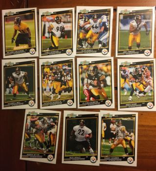 2004 Score Steelers Including Alan Faneca Jerome Bettis Hines Ward And Others